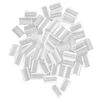 2 Bag U Tip Keratin Clear Granule Beads for Hair Extensions Bonding or Rebond, Nail Shaped Fusion Glue Pack White Clear Hair Extension Fusion Keratin U Glue Tips Rebond Granules