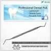 Dental Tool Double Ended H2/3 Explorer to Remove Plaque and Tartar at Home Made of Stainless Steel with Precision Tips Knurled Handle Design for Firm Grip - Cleans Teeth Stain Pet Oral Hygiene Care