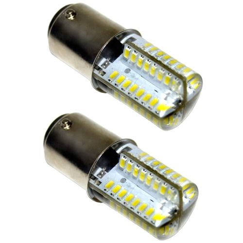 HQRP 2-Pack 110V LED Light Bulbs Warm White Compatible with Singer 500/501 / 503/507 / 513/537 / 543/600 / 603/604 Sewing Machine