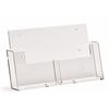 Taymar A6 Portrait Wall Mounting Leaflet Holder with 2 Pockets - Clear