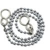 fiXte Ball Type Replacement Bath Sink Chain with Fitted S Hook Chrome Plated 12" / 30cm (2)