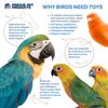 Prevue Pet Products Birdie Basics 7 Piece Toy Bundle Kit