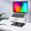 Adjustable Laptop Stand for Desk – Foldable Metal Riser with Ventilation Slots