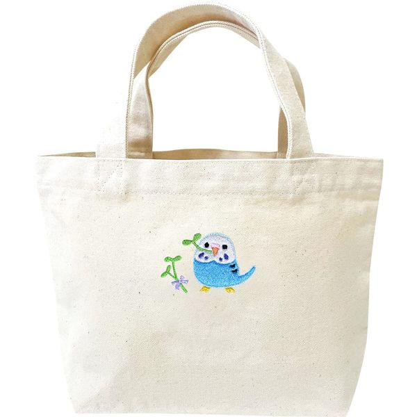 Nick Knuck Heart Full Pet Tote Bag, S, Budgie Parrot, Blue, Walk Bag, Popular, Convenient, Size: W11.8 x H7.9 x D 3.9 inches (30 x 20 x 10 cm)