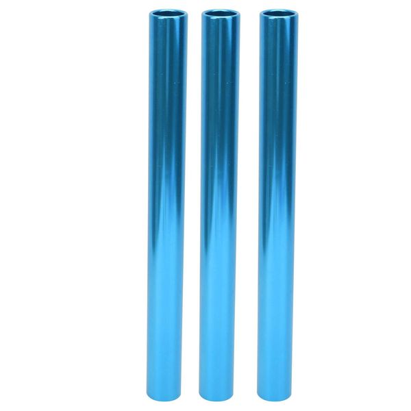 Asixxsix Track and Field Relay Batons, 3pcs Relay Baton, for Match Match Use Bright Color Running(blue)