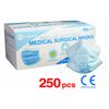 250 Pack CE Approved Class/Level 2 Surgical Disposable Face Mask/3-Ply 98% BFE