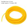 sourcing map Expandable Sleeving,3/16-inch 25ft Cable Sleeve, Yellow