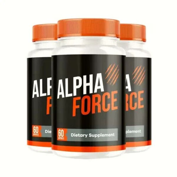 3-Pack Alpha Force Dietary Supplement For Men AlphaForce Capsules - 180 Capsules