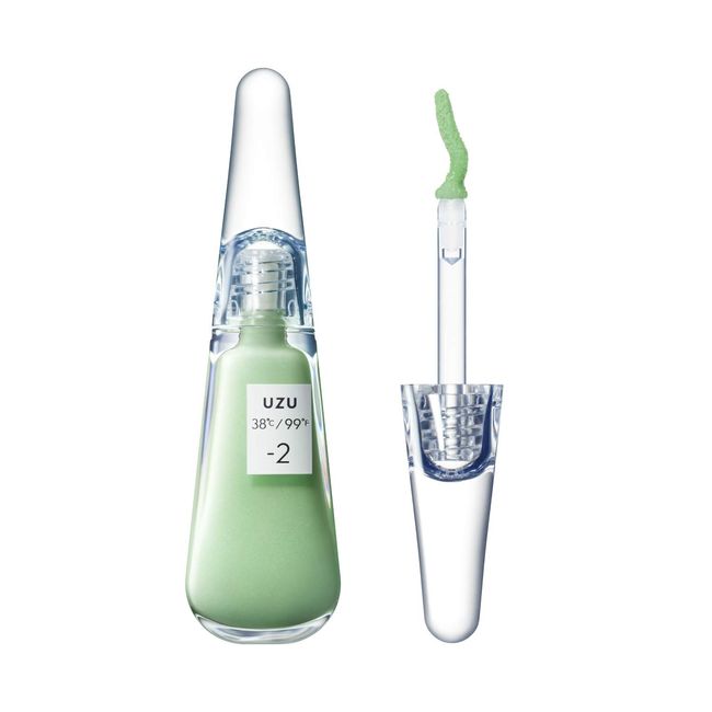 UZU BY FLOWFUSHI 38°C / 99°F Lip Treatment [-2 Sheer Green] Lip Care, Skin Bacterial, Moisturizing, Unscented, Hypoallergenic