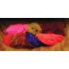 Hareline Marabou Strung Blood Quills Rusty Brown