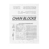 1 Ton / 2200Lbs Chain Hoist Manual Puller Block Fall Chain 10FT with Hook Red