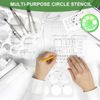 ENJOYLink Circle Template & Stencil 4-Pack Set Drafting Templates for Architecture, Engineering, Art Design, Office & School Multi-Size Reusable Drafting Tools