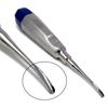 Dental Luxating Elevator Curved 3mm, Blue Handle, Stainless Steel