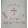 Personalised Christening/Baptism/Naming Day Shawl
