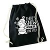 Flox Creative Black Drawstring Bag Snow Carer Like You