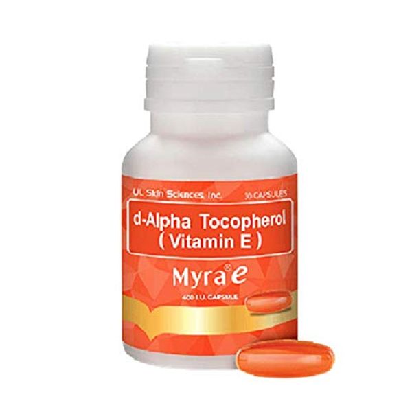 d-Alpha Tocopherol (Vitamin E) 30 Capsules Myra E 400 I.U. [並行輸入品]