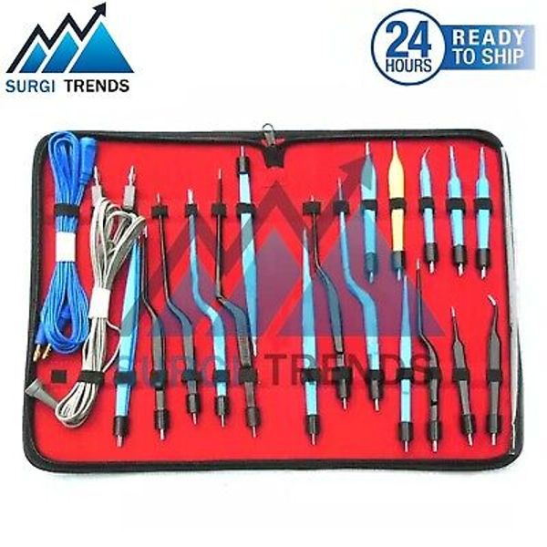 Bipolar Bayonet Forceps Electro Surgical Instruments Set Best Quality Set