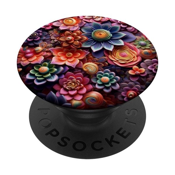 Mixed Purple Floral Flower Botanical Spring PopSockets Swappable PopGrip