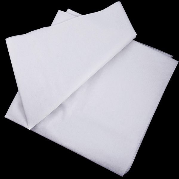 Tatuo Fusible Interfacing Fabric Non-Woven Lightweight Fusible Iron On Interfacing Fabric for Sewing Crafts (White, 75 cm Wide x 3 Meters)