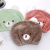 Kids Hair Drying Towel, Towel Cap, Bear Pattern, Hair Cap, Absorbent Towel, Quick Drying, Cute, Dry Cap, For Kids, Bath, Gym, Hot Springs, Swimming, Pool