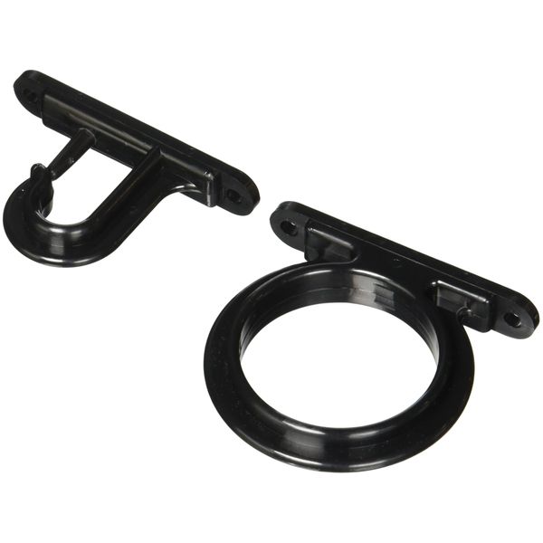 DU-BRO Fishing Rod Holders, Storage Rack for Boat, Garage, Truck or Cabin, Width 2 5/8”, Black