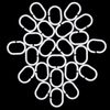 EliteKoopers 36 Pcs Plastic Shower Curtain C Hooks Rings