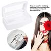 Nail Art Tools Tray Sterilizer, Plastic Clean Sterilizing Storage Box, Sterilizer Pot, Clean Jar, Sterilization Box Disinfection Container Manicure Accessories for Salon