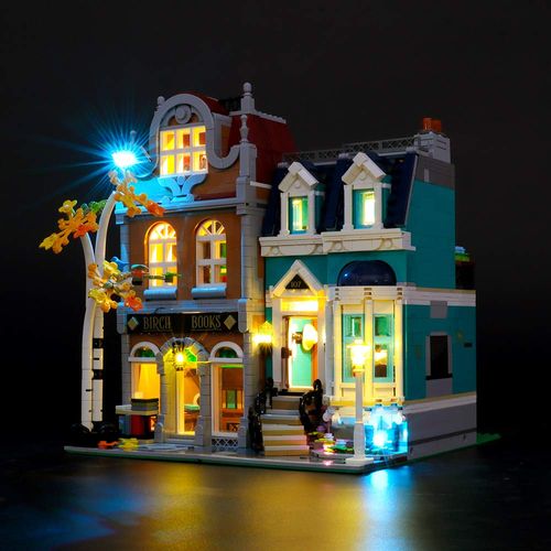 GEAMENT LED Light Kit for Creator Expert Bookshop - Compatible with 10270 Modular Building Blocks Model (Model Set Not Included)