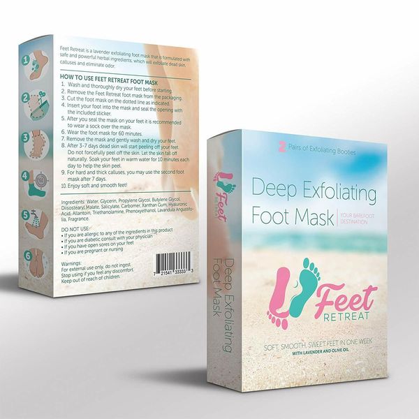 BEST Foot Mask Exfoliate Foot Mask Socks Booties Touch Soft Foot Peel Mask Easy