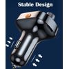 Wireless USB C Bluetooth Car Adapter with Fast Charging & Colorful Backlighting