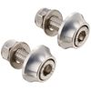 C.F.POSH License Plate Cap Bolts & Nuts Silver 200383