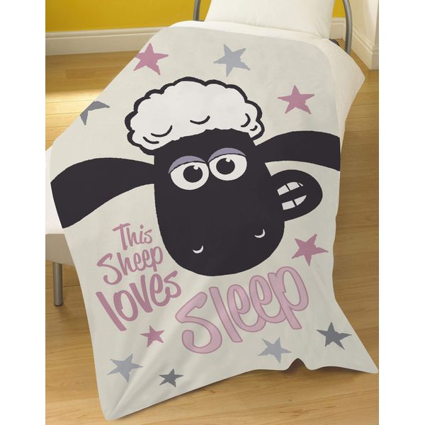 Shaun The Sheep Fleece Blanket, Polyester, Multi, 100 x 150cm
