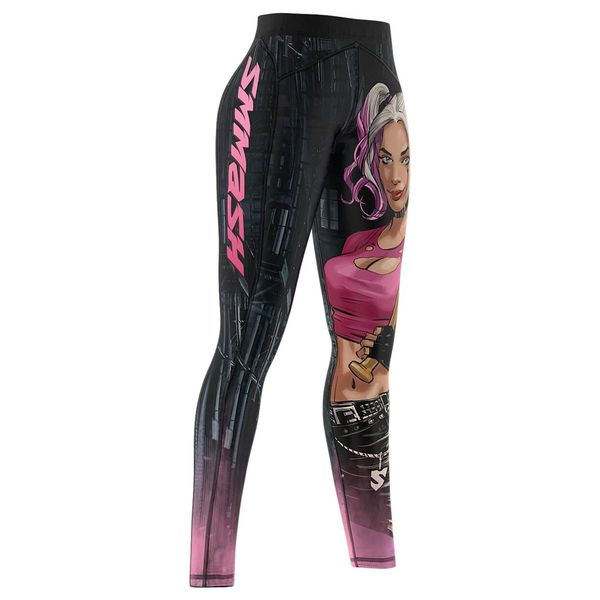 SMMASH Sport Leggings Damen Sportleggings Lang Push Up Blickdicht Elastisch Figurformend Sporthose Yogahose