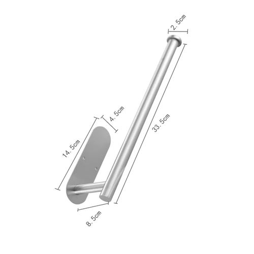 Kitchen Stainless Steel Tissue Holder, Cabinet roll Paper Holder, New Hanging Cabinet, Cloth Holder, Bathroom Toilet Paper Holder, Paper Rod, Towel Holder Towel bar Silver