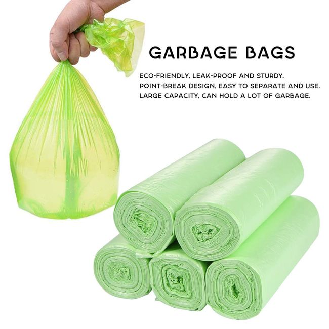 100pcs Trash Bags Strong Garbage Bags, Bathroom Trash Can Bin