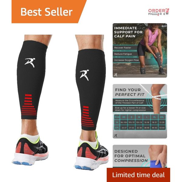 Medium Compression Sleeves for Calves - Fast Pain Relief & Enhanced Circulation