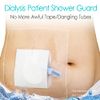 25 Pcs Waterproof Dialysis Catheter Shower Cover + Non-Stick Center Pad, Peritoneal Dialysis Port Shields Protector Dressing for Picc Line Feeding Tube Chest Chemo Wound Bandages 8"x8"