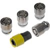 Dorman Silver Wheel Lock Lug Nut Set Anti Theft Durable OE Fits Select Vehicles