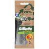 Gillette Custom Premium Recycled Disposable Razors 3 Deep Shaving 3 Sensor Blades Comfort Gel Shaving Razor for Men