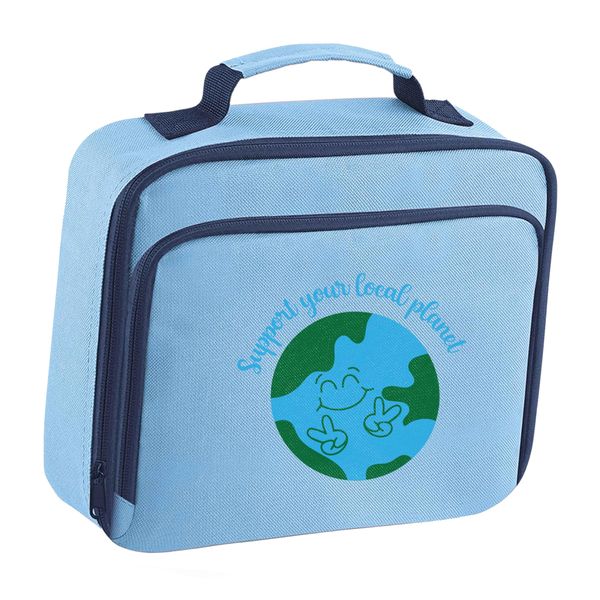 Flox Creative Blue Lunch Cooler Bag Support Your Local Planet