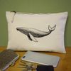 'Blue Whale Side View' Canvas Clutch Bag/Accessory Case (CL00042745)