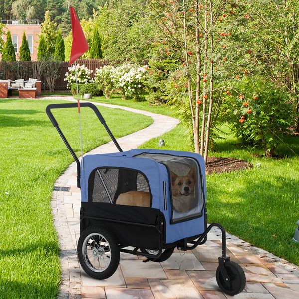 Dog Stroller Pet Stroller Bicycle Trailer Jogger Pet Carrier Cart For Large Dog