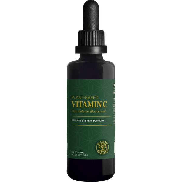 Global Healing Vitamin C 180mg For Immune System Boost - 2 Fl Oz