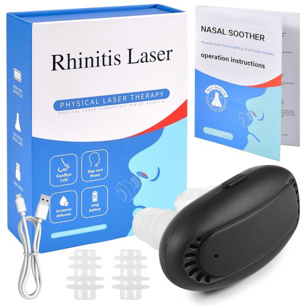 Rotlicht-Nasentherapie-Instrument,Rotlicht-Nasentherapiegerät,Rotlicht-Nasentherapie für Nase,Rhinitis-Behandlungsgerät,für Nas Nasenstau Atmung fördern Rhinitis lindern