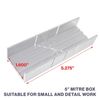 Excel Blades Metal Mitre Box Set With Handle and Razor Pull Saw Blade - Small...