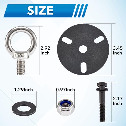 Gedlex Outboard Engine Lifting Ring Tool with Adapter and Ring Fit for Evinrude Johnson BRP ETEC Outboard Motor