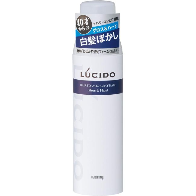 Lucido Gloss & Hard Hair Straightening Foam for Gray Hair, 6.3 oz (185 g) x 11 Packs
