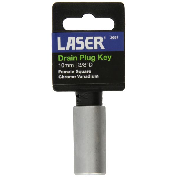 Laser 3687 Drain Plug Key - Female Square 10Mm