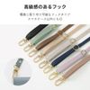 HanaRo iPhone16e Silver x Light Gray iPhone16e Case with Strap Shoulder Strap Shoulder Folio Case Strap Dull Color