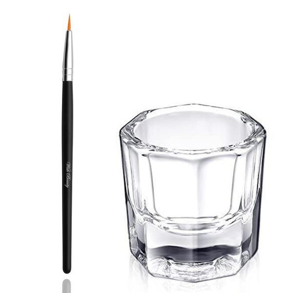 Glamified, glam | Tint Lash Brush + Dappen Mixing Dish | Eyelash Eyebrow Tinting Tint